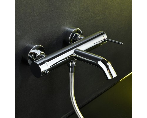 Смеситель д/ванны и душа Abelsberg Fluida ERF22516CH, глянцевый хром