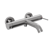 Смеситель для ванны и душа Abelsberg Fluida ERF22516CH, глянцевый хром