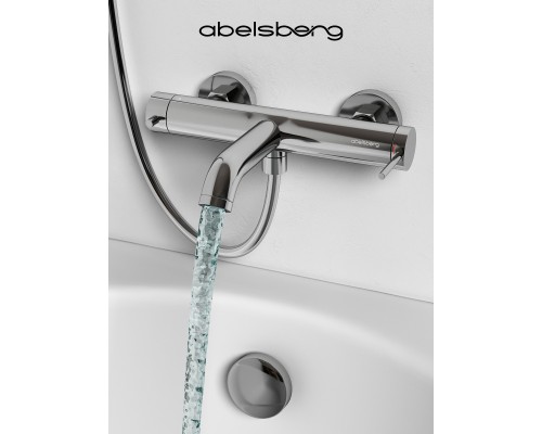 Смеситель д/ванны и душа Abelsberg Fluida ERF22516CH, глянцевый хром