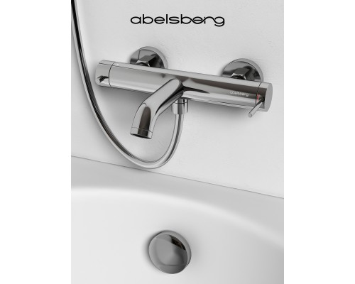 Смеситель д/ванны и душа Abelsberg Fluida ERF22516CH, глянцевый хром