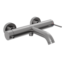 Смеситель для ванны и душа Abelsberg Fluida ERF22516GM, космическая сталь