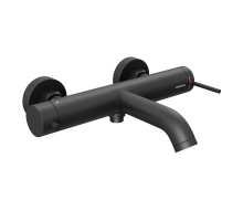 Смеситель для ванны и душа Abelsberg Fluida ERF22516MB, вулканический черный