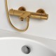 Смеситель д/ванны и душа Abelsberg Perfecta INF61101BG с термостатом, королевское золото