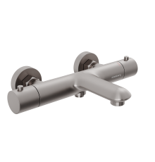 Смеситель для ванны и душа Abelsberg Perfecta INF61101BN с термостатом, титан