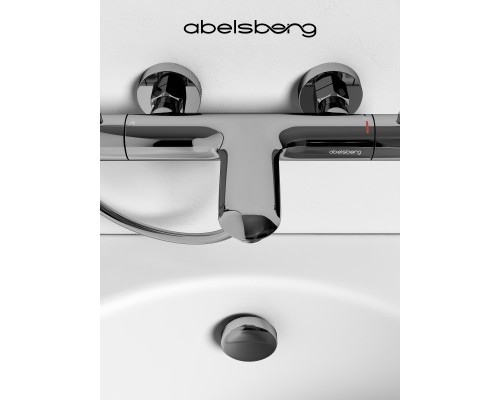 Смеситель д/ванны и душа Abelsberg Perfecta INF61101CH с термостатом, глянцевый хром
