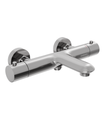 Смеситель для ванны и душа Abelsberg Perfecta INF61101CH с термостатом, глянцевый хром