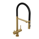 Смеситель д/кухни Abelsberg Venta IXF73979BG c гибким изливом и фильтром д/воды, цвет королевское золото