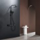 Душевая система Abelsberg Intensa SNS52655MB термостат, полка, д/ванны и душа, вулканический черный