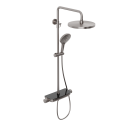 Душевая система Abelsberg Lineara SNS52790BN с термостатом и полкой для душа, титан Душевая система Abelsberg Lineara SNS52790BN с термостатом и полкой для душа, титан