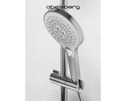 Душевая система Abelsberg Perfecta SNS61102CH термостат, д/ванны и душа, глянцевый хром