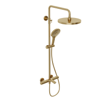Душевая система Abelsberg Perfecta SNS61102BG с термостатом для ванны и душа, королевское золото