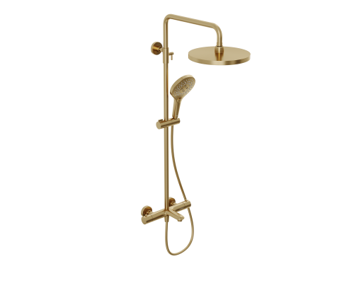 Душевая система Abelsberg Perfecta SNS61102BG термостат, д/ванны и душа, королевское золото