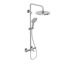 Душевая система Abelsberg Perfecta SNS61102CH с термостатом для ванны и душа, глянцевый хром