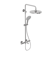 Душевая система Abelsberg Perfecta SNS61102CH с термостатом для ванны и душа, глянцевый хром