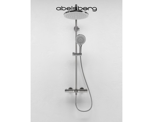 Душевая система Abelsberg Perfecta SNS61102CH термостат, д/ванны и душа, глянцевый хром