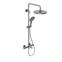 Душевая система Abelsberg Perfecta SNS61102GM с термостатом для ванны и душа, космическая сталь Душевая система Abelsberg Perfecta SNS61102GM с термостатом для ванны и душа, космическая сталь