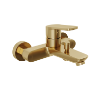 Смеситель для ванны и душа Abelsberg UNF25747BG Lineara, королевское золото