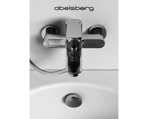 Смеситель д/ванны и душа Abelsberg UNF25747CH Lineara, глянцевый хром