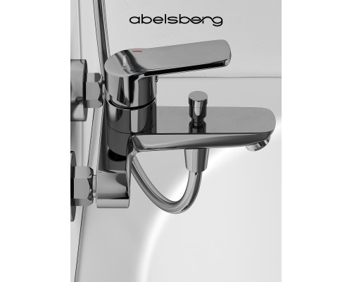 Смеситель д/ванны и душа Abelsberg UNF25747CH Lineara, глянцевый хром
