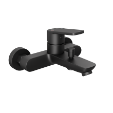 Смеситель для ванны и душа Abelsberg UNF25747MB Lineara, вулканический черный