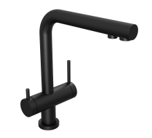 Смеситель для кухни Abelsberg Pura UVF70929MB с возможностью подключения фильтра для воды, вулканический черный