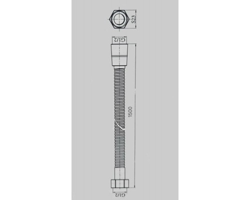 Душевой шланг 1,5м ALLENDORF AD-7705 Gun Metal Душевой шланг 1,5м ALLENDORF AD-7705 Gun Metal