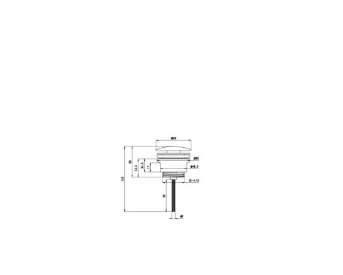 Донный клапан с грязеуловителем ALLENDORF AD-7701 Matt gold Донный клапан с грязеуловителем ALLENDORF AD-7701 Matt gold