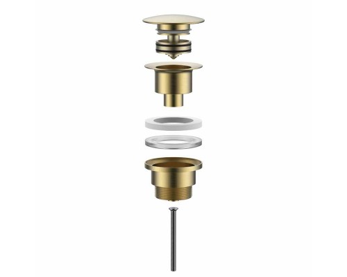 Донный клапан с грязеуловителем ALLENDORF AD-7701 Matt gold Донный клапан с грязеуловителем ALLENDORF AD-7701 Matt gold