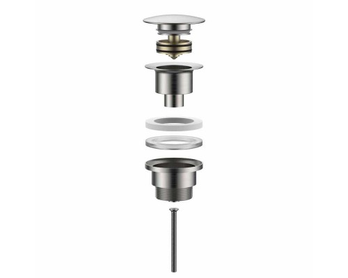 Донный клапан с грязеуловителем ALLENDORF AD-7701 Brushed nickeld Донный клапан с грязеуловителем ALLENDORF AD-7701 Brushed nickeld