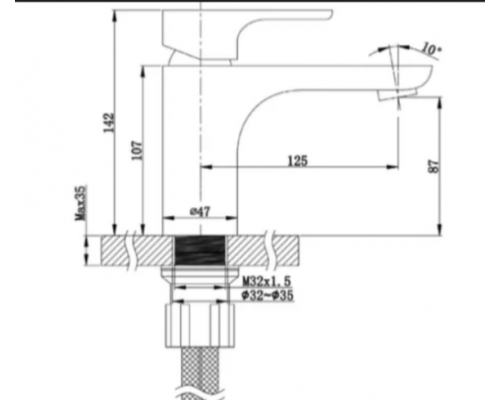 Комплект мебели Art Decco Andy AAN12W11D1MF, 120 см, белый дуб