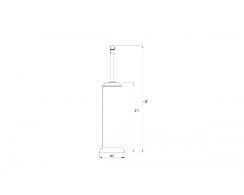 Ершик напольный Ganzer GZ30090-E золото