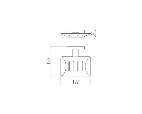Мыльница настенная Ganzer GZ88021-C черный
