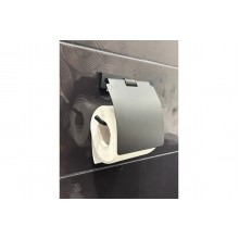 Держатель туалетной бумаги с крышкой Ganzer GZ88030-C черный