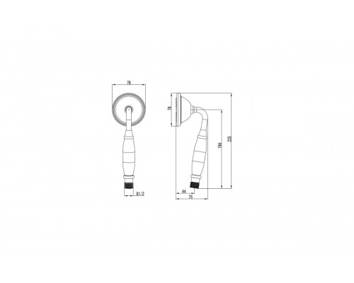 Лейка для душа Ganzer GZ1009-E (0913-E) золото Лейка для душа Ganzer GZ1009-E (0913-E) золото