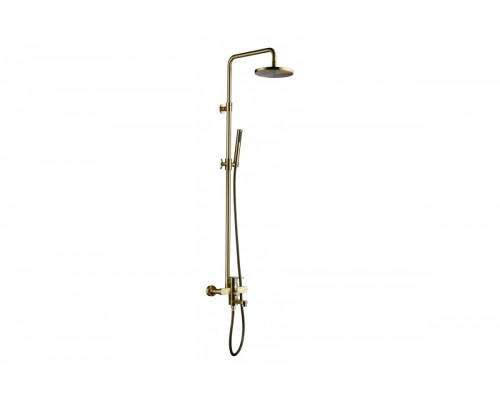 Душевая система из латуни с тропическим душем GZ06061-D цвет бронза от бренда Ganzer