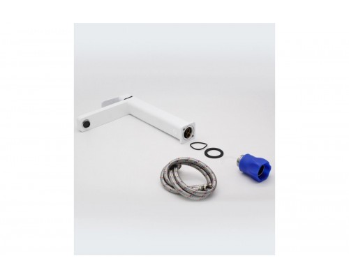 Высокий смеситель для раковины (умывальника)Ganzer GZ12016F  белый