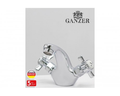 15012 Смеситель двухвент для умывальника "GANZER"