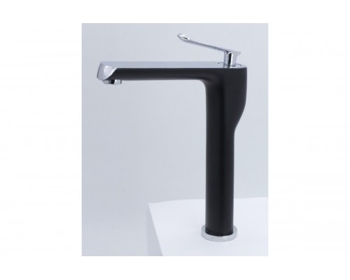 Высокий смеситель для раковины-чаши из латуни Ganzer GZ20012-C черный