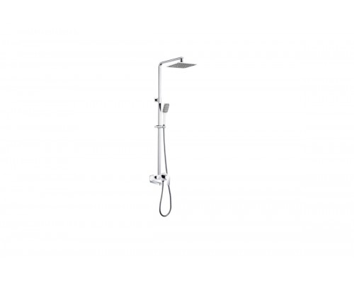Душевая система из латуни с тропическим душем GZ21061-F белый/хром от бренда Ganzer