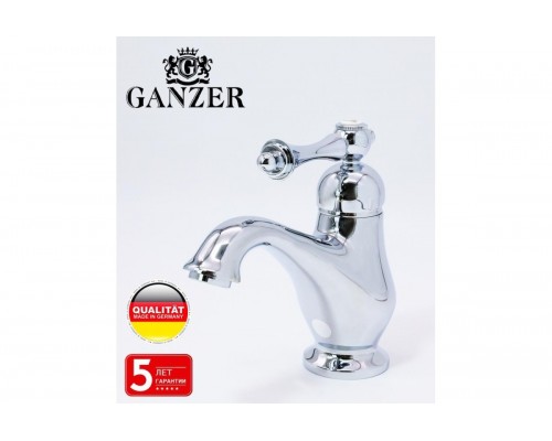 Смеситель для умывальника ретро Ganzer GZ77011 хром