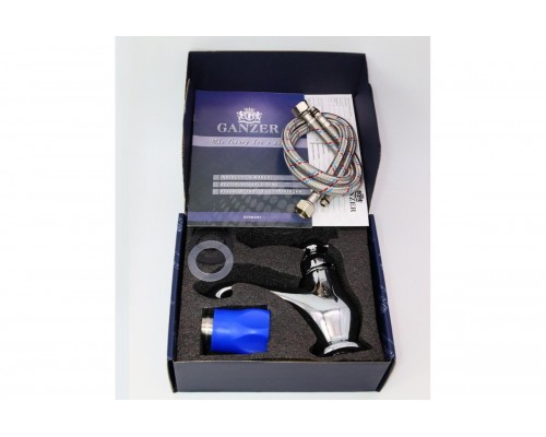 Смеситель для умывальника ретро Ganzer GZ77011 хром