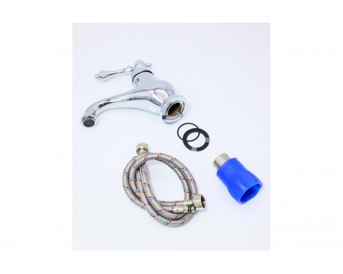 Смеситель для умывальника ретро Ganzer GZ77011 хром