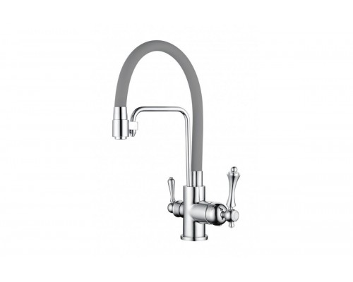Cмеситель для кухни под фильтр GANZER GZ77025-H  серый
