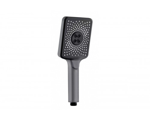 Лейка для душа 10*26,5 см 3-функциональная Hansen H3022-3 графит Лейка для душа 10*26,5 см 3-функциональная Hansen H3022-3 графит