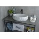 Раковина Gid 9030wf 51187 накладная белая 48x34x15