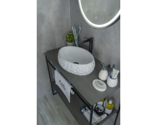 Раковина Gid 9030wf 51187 накладная белая 48x34x15