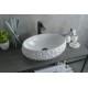 Раковина Gid 9030wf 51187 накладная белая 48x34x15