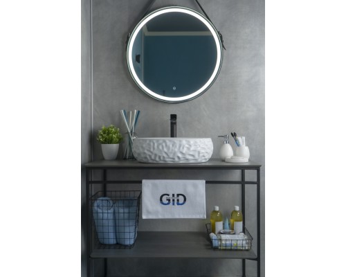 Раковина Gid 9030wf 51187 накладная белая 48x34x15