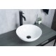 Раковина Gid 9081W 51243 накладная белая 36x36x14