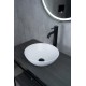 Раковина Gid 9081wm 51244 накладная белая матовая 36x36x14